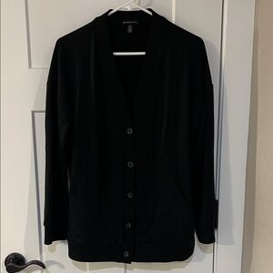 Beyond Yoga Butter Soft Cardigan Sweatshirt Women’s Small Black Cozy Lounge